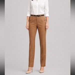 Banana Republic Ryan camel mid rise slim fit pants NWT 6